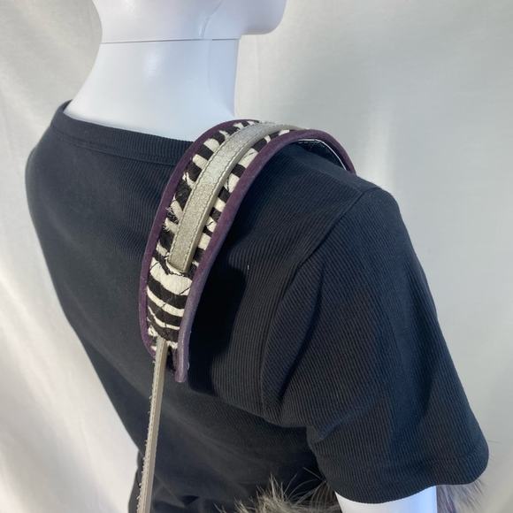 Multicolor Fur and Leather Women's Bag - Picture 15 of 16